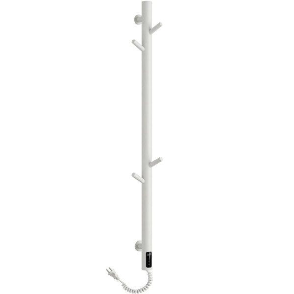 CERANO - Elektrický sušiak uterákov Ramus, s displejom - 160W - biela matná - 1400x30 mm CER-683551