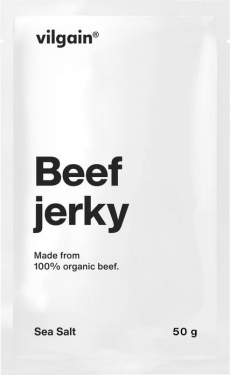 Vilgain Hovädzie jerky BIO – 5× morská soľ 50 g