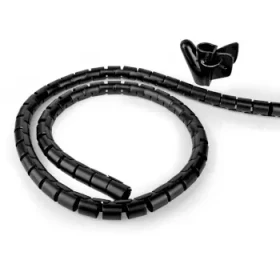 Nedis Káblová špirála čierna / Organizér káblov / 1 ks / O kábli 32 mm / PE (CMSW2832BK200)