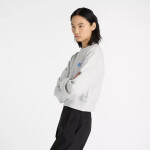 Mikina New Balance Athletics Premium Logo Relaxed Crop Crew Ash Heather XS