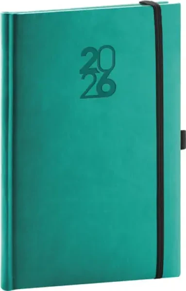 NOTIQUE Týždenný diár Aprint Top 2026, tyrkysový, 15 x 21 cm (PGD-TA5AT-6002)
