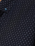 Pánska tmavomodrá vzorovaná košeľa slim fit FashionStreet DX2689 M
