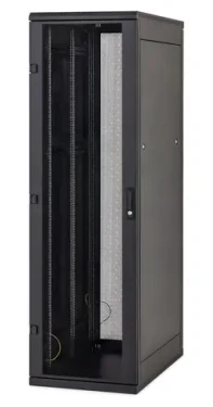 Triton 19" rozvádzač stojanový čierny / 22U/600x600 / sklenené dvere / zadný plný kryt (RMA-22-A66-BAX-N1)