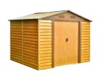 Plechový záhradný domček Maxtore Wood 1112, š. 321 × d. 366 × v. 220 cm (drevokor)