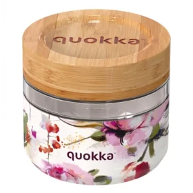 Quokka Deli Food Jar 500 ml Dark Flowers / Nádoba na jedlo / sklo (8412497401215)