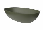 Umývadlo na dosku SAT Aula 60x36 cm zelená mat bez otvoru pre batériu, bez prepadu SATAU6036G SATAU6036G