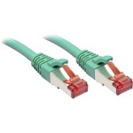 LINDY 47753 RJ45 sieťové káble, prepojovacie káble CAT 6 S/FTP 10.00 m zelená s ochranou 1 ks; 47753