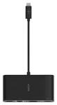 Belkin USB-C multiport adaptér čierna / Adaptér / Gigabit Ethernet / HDMI / VGA / USB-A (AVC005BTBK)
