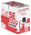 Q-LANTEC KIU5OUTS305Q čierna / Sieťový kábel / Cat5e / U/UTP / vonkajšie / 305 m (KIU5OUTS305Q)