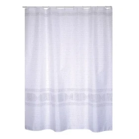 MSV TORALLA sprchový záves vzorovaný sivý / 180 x 200 cm / polyester