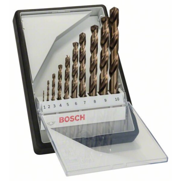 Bosch Accessories 2607019925 HSS sada špirálových vrtákov do kovu 10-dielna kobalt DIN 338 valcová stopka 1 sada