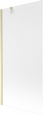 MEXEN/S - Next vaňová zástena FIX 90 x 150, dekor, zlatá kartáčovaná 895-090-000-00-30-55