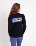 Patagonia W's L/S P-6 Logo Responsibili-Tee® Black S