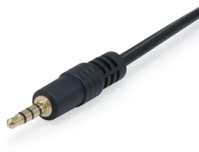 Equip Jack 3,5 mm čierna / Audio rozdvojka pre headset / 2x Jack 3,5 mm / 0,15 m / Pozlátené konektory (147943)
