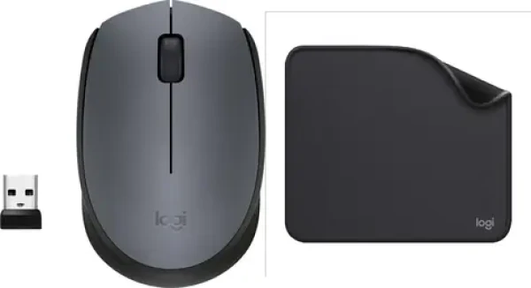 Logitech M170 + Studio Series grafitová / Set myš a podložka / bezdrôtová