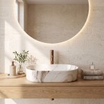 REA - Umývadlo na dosku Nadia 60 Marrone REA-U9239