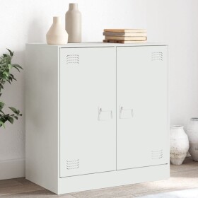 VidaXL Skrinka boczna, Biela, 67x39x73 cm, stal