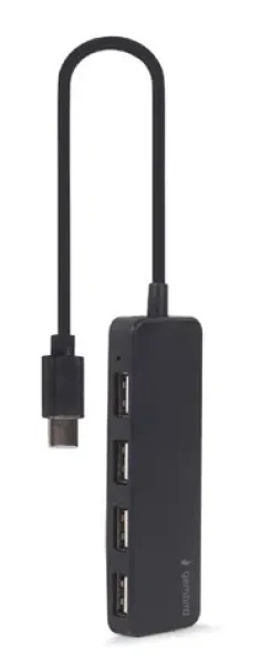 Gembird UHB-CM-U2P4-01 čierna / USB-C rozbočovač / 4X USB 2.0 (UHB-CM-U2P4-01)
