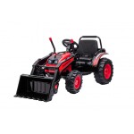 Mamido Detský elektrický traktor s lopatou červený