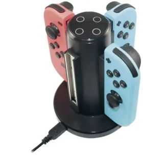 READY 2 GAMING Nintendo Switch nabíjacia stanica 4 v 1 čierna (R2GNSW4IN1CHA)