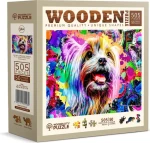 Wooden City Drevené puzzle Pop Art Yorkshirský teriér 505 dielikov