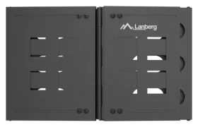 Lanberg čierna / Sklopný nástenný rám / 19" / 6U / 497 x 400/240 mm (FB01-5406-10B)