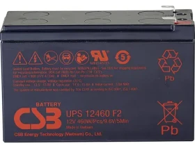 CSB UPS12460F2 / Náhradné batérie do UPS / 12V / 9Ah / AGM / F2 (UPS12460F2)