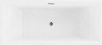 MEXEN/S - Vigo voľne stojaca vaňa 178,5 x 80, biela, sifón a prepad grafit metal 51251788000-95