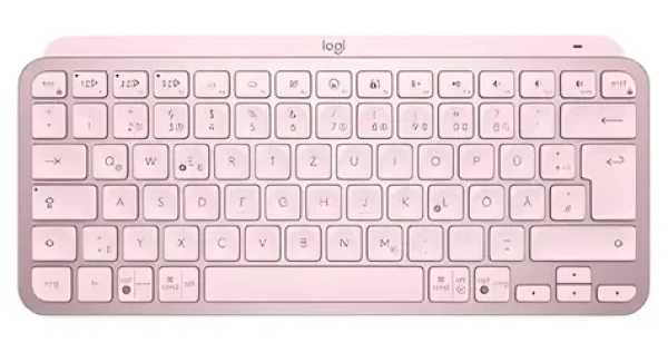 Logitech MX Keys Mini DE ružová / bezdrôtová klávesnica / DE layout / Bluetooth / LED podsvietenie (920-010481)