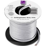 TRU COMPONENTS 93030c503 opletenie / lanko 0.75 mm² sivá 10 m; 93030c503