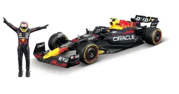 Bburago RACE Formula F1 s figúrkou jazdca - Oracle Red Bull Racing RB19 (2023) 11# Peréz