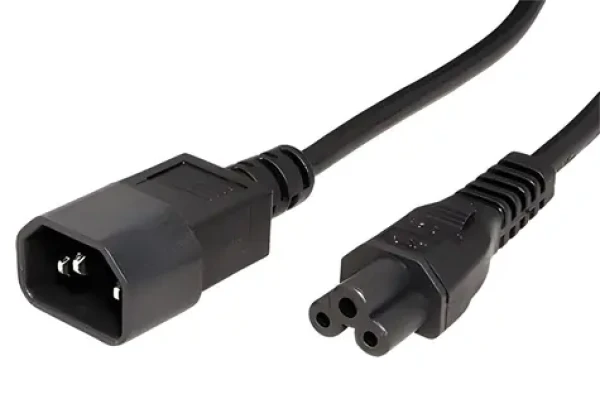 OEM napájací kábel IEC320/C14 - C5 (trojlístok) čierny / Napájací kábel / 1,8 m (19.99.1119)