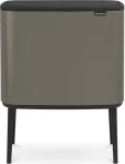Brabantia Bo Touch Odpadkový kôš na triedený odpad 3 x 11 L strieborná / 54 x 68 x 31.2 cm (316043)