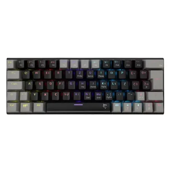White Shark GK-002121V2 WAKIZASHI 2 čierno-šedá / herná mechanická klávesnica / US layout / modré spínače / USB / LED (WAKIZASHI-2-US-B-G-B)