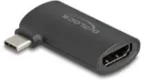 DeLock USB-C - HDMI čierna / Adaptér / pravouhlý konektor USB-C / 4K60 Hz (3840 x 2160) (64289)