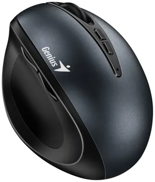 Genius Ergo 8300S sivá / vertikálna bezdrôtová myš / 1600 dpi / 7 tlačidiel / 2.4GHz (31030037401)