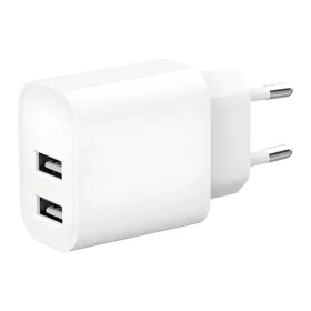 Gembird sieťová nabíjačka 2xUSB-A biela / Nabíjačka / 5V / 2,4 A / 12W (TA-UC-2A12-01)