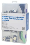 LogiLink Sada káblových organizérov / Organizér káblov / 8 druhov / 128 ks / UL94V-2 (KAB0084)