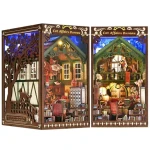 2Kids Toys 3D skladačka Zarážka na knihy Miniatúra domčeka Úrad pre záležitosti mačiek