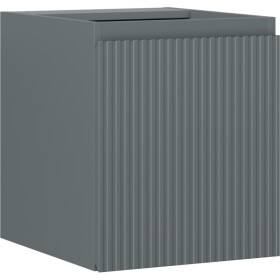 MEXEN/S - Rivel kúpeľňová skrinka pod umývadlo 40, 1 dvierka, reliéf, grafit mat 91A21-04047-1-BF66