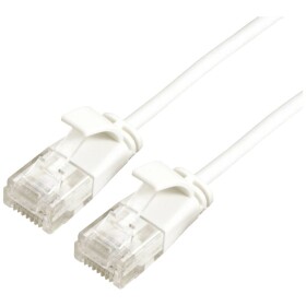 Roline 21.15.0985 RJ45 sieťové káble, prepojovacie káble CAT 6A U/UTP 5.00 m biela netienený, bez halogénov, samozhášavý 1 ks; 21.15.0985