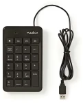 Nedis Numerická klávesnica / Numerická klávesnica / USB-A / drôtová (KBNM100BK)