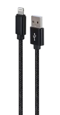Kábel USB-A - Lightning (8pin) opletený / Nabíjací a dátový kábel / USB-A (M) - 8pin (M) / 1,8 m (CCDB-mUSB2B-AMLM-6)