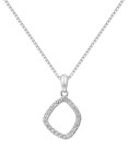Hot Diamonds Nadčasový strieborný náhrdelník s briliantom a topaz Behold DP829 (retiazka, prívesok)