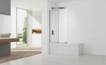 Vaňová zástena SAT Walk-In Xmotion 150x117,5 cm PVD Gun metal SATWIXMVZ150GM SATWIXMVZ150GM