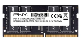 PNY 32GB DDR4 3200MHz / Operačná pamäť / SO-DIMM / CL22 / 1.2V (MN32GSD43200-BLK)