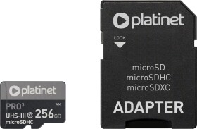 Platinet Pro MicroSDHC 256 GB Class 10 UHS-III/U3 A2 (PMMSDX256UIII)