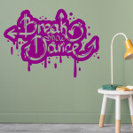 Veselá Stena Samolepka Break Dance Farba: oranžová, Veľkosť: 100 x 72 cm