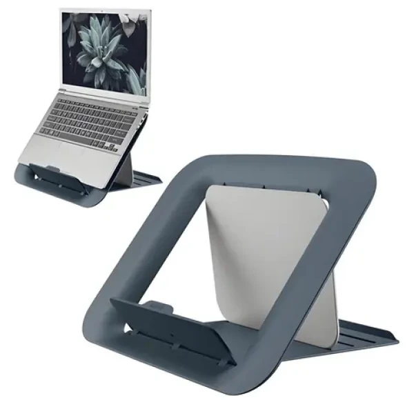 Leitz ERGO Cosy zamatovo šedá / Stojan pod notebook / Nastaviteľná výška / 13-17" (64260089)