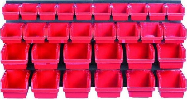 Kistenberg ORDERLINE Závesný panel s 30 boxy na náradie, 80x16,5x40cm KOR3